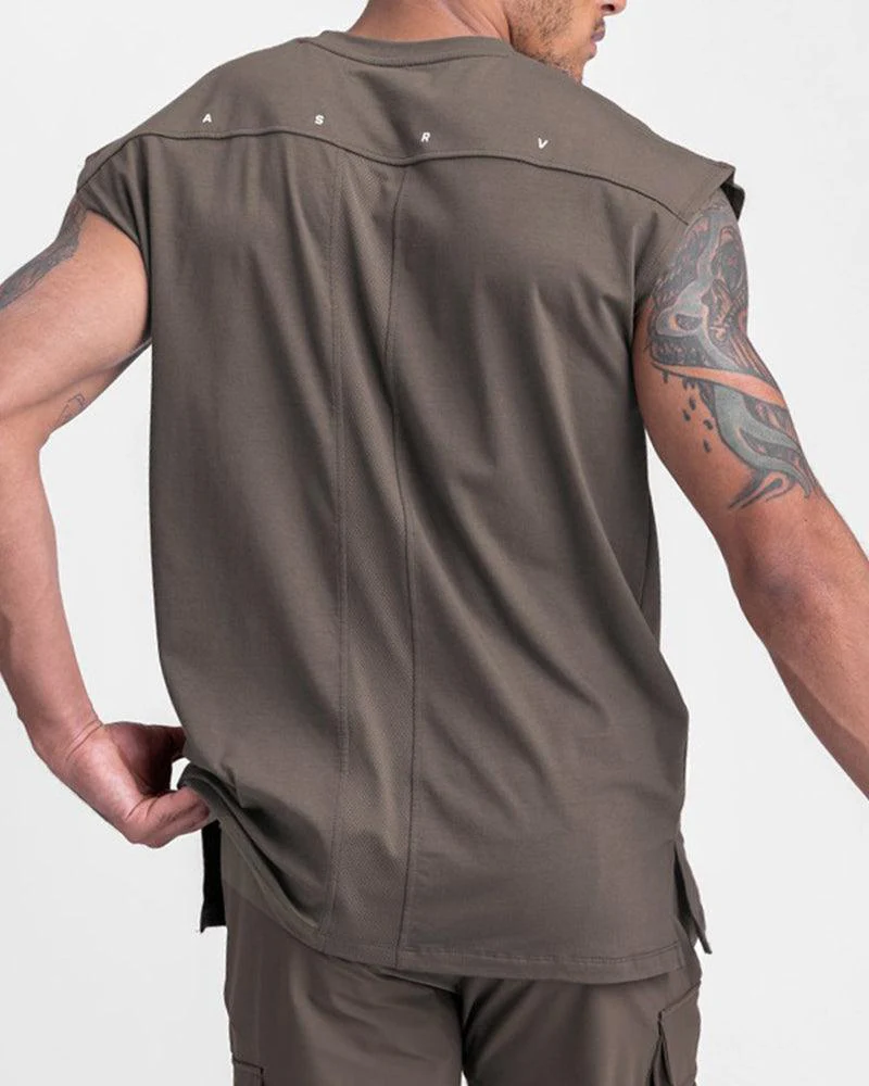 Techwear Sleeveless Mens Muscle Shirt - Image 5