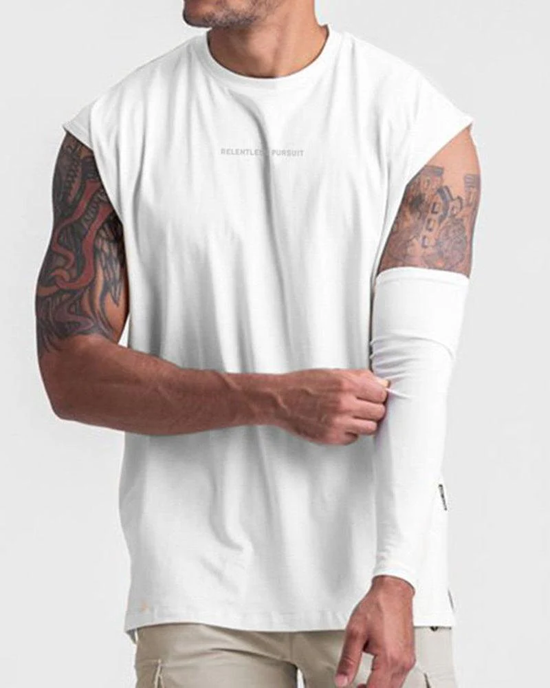 Techwear Sleeveless Mens Muscle Shirt - Image 6