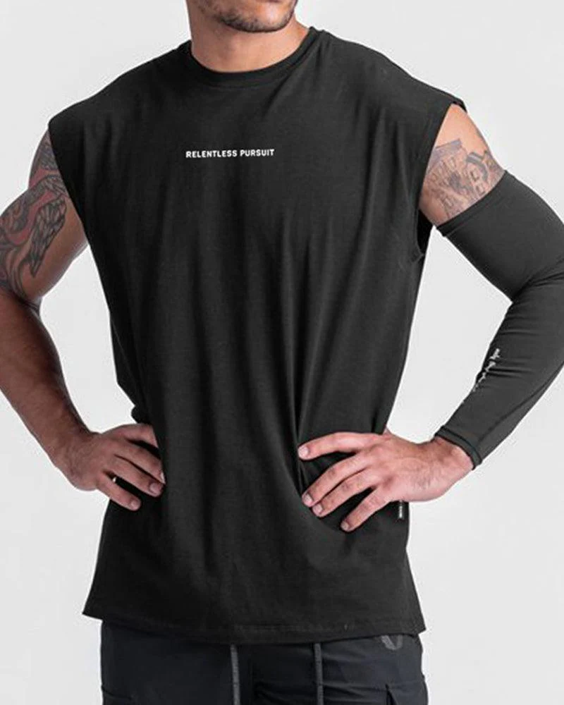 Techwear Sleeveless Mens Muscle Shirt - Image 7