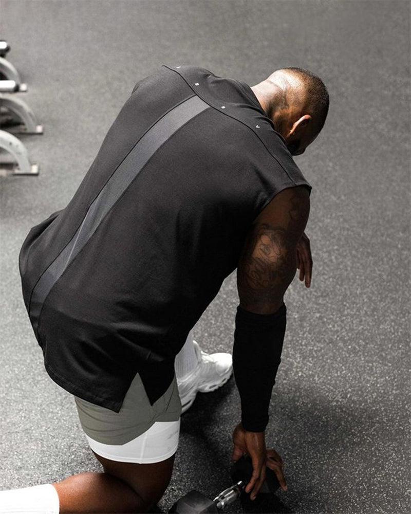 Techwear Sleeveless Mens Muscle Shirt - Image 8