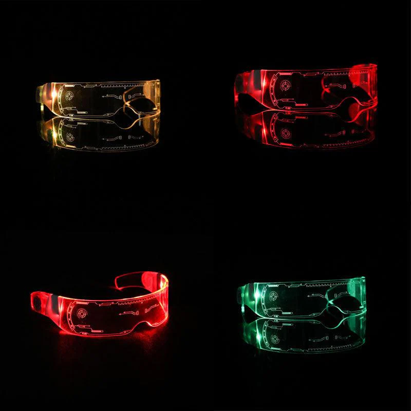 Cyberpunk 7 Colors Changing Flashing LED Glasses - Image 4