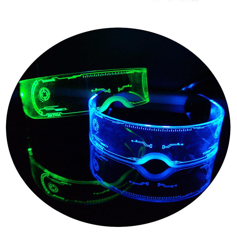 Cyberpunk 7 Colors Changing Flashing LED Glasses - Image 5