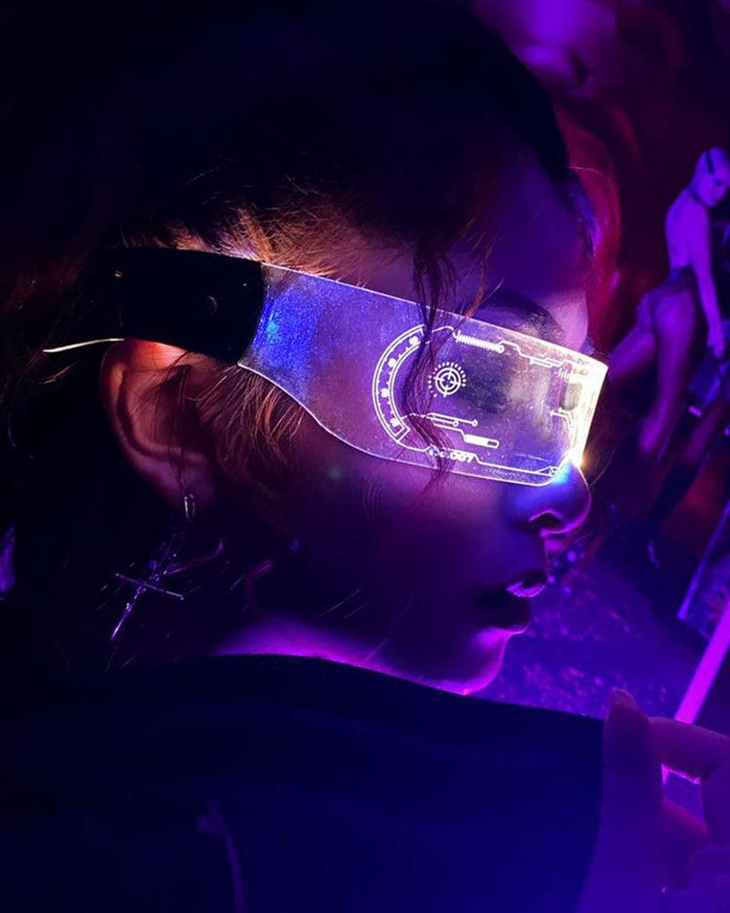 Cyberpunk 7 Colors Changing Flashing LED Glasses - Image 8
