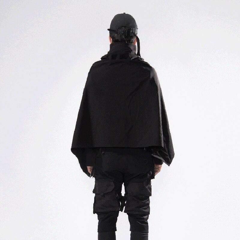 Cyberpunk Black Samurai Ninja Jacket Cloak - Image 3