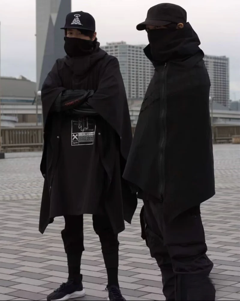 Cyberpunk Black Samurai Ninja Jacket Cloak - Image 7