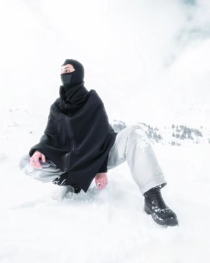 Cyberpunk Black Samurai Ninja Jacket Cloak - Image 8