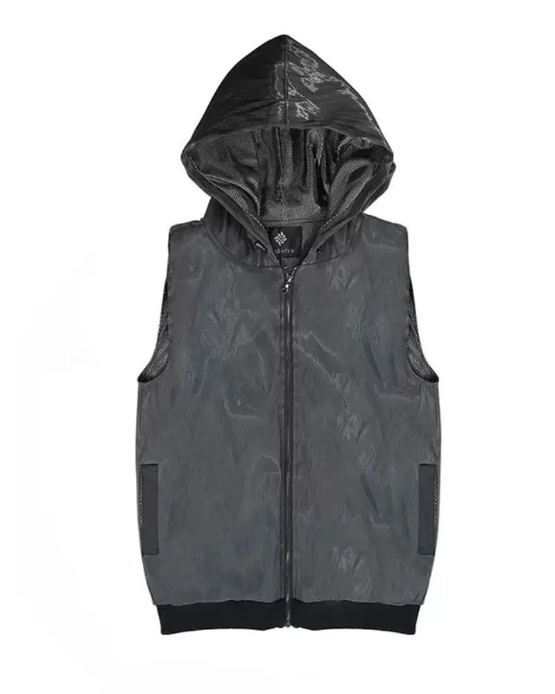 Cyberpunk Rave Clothing Luminous Hooded Vest - Image 9