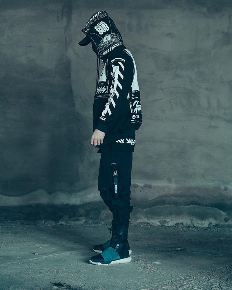 Darkness Cyber Zip Hooded Jacket - Image 10