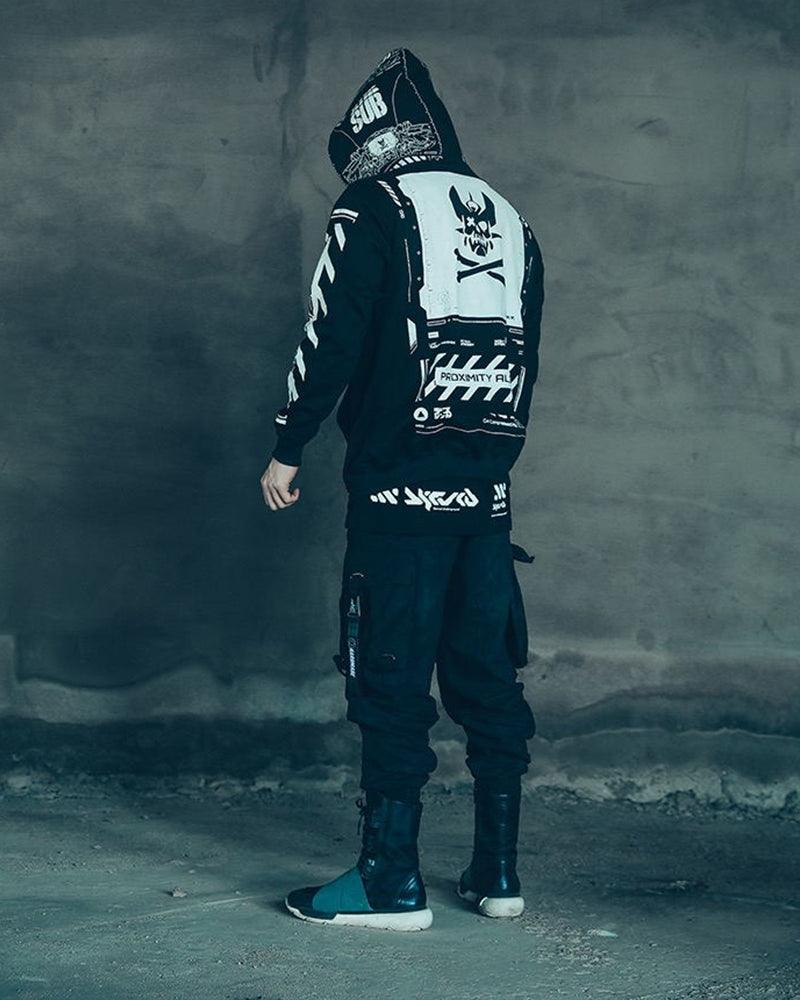 Darkness Cyber Zip Hooded Jacket - Image 11