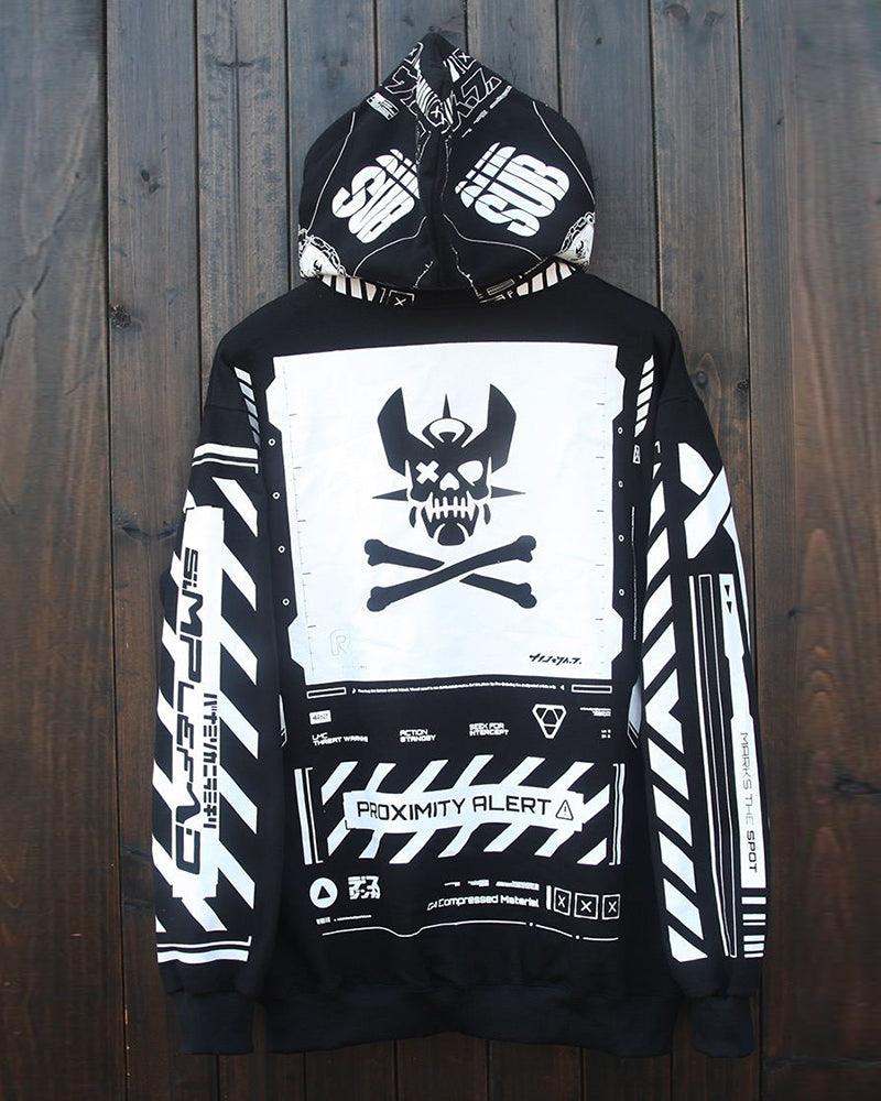 Darkness Cyber Zip Hooded Jacket - Image 13