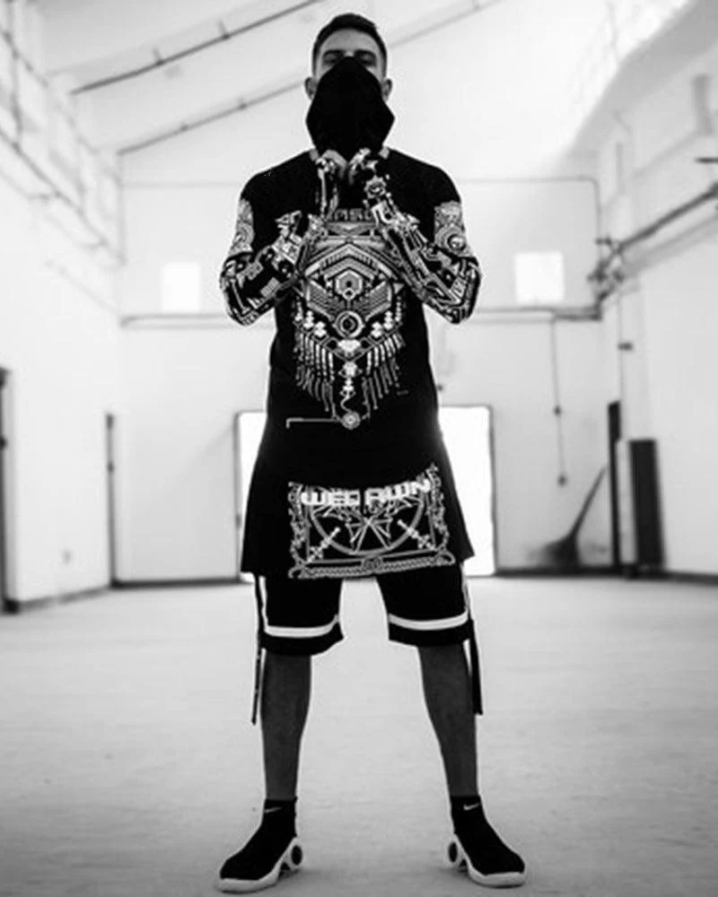 Futuristic Cyberpunk Techwear T-Shirt - Image 5