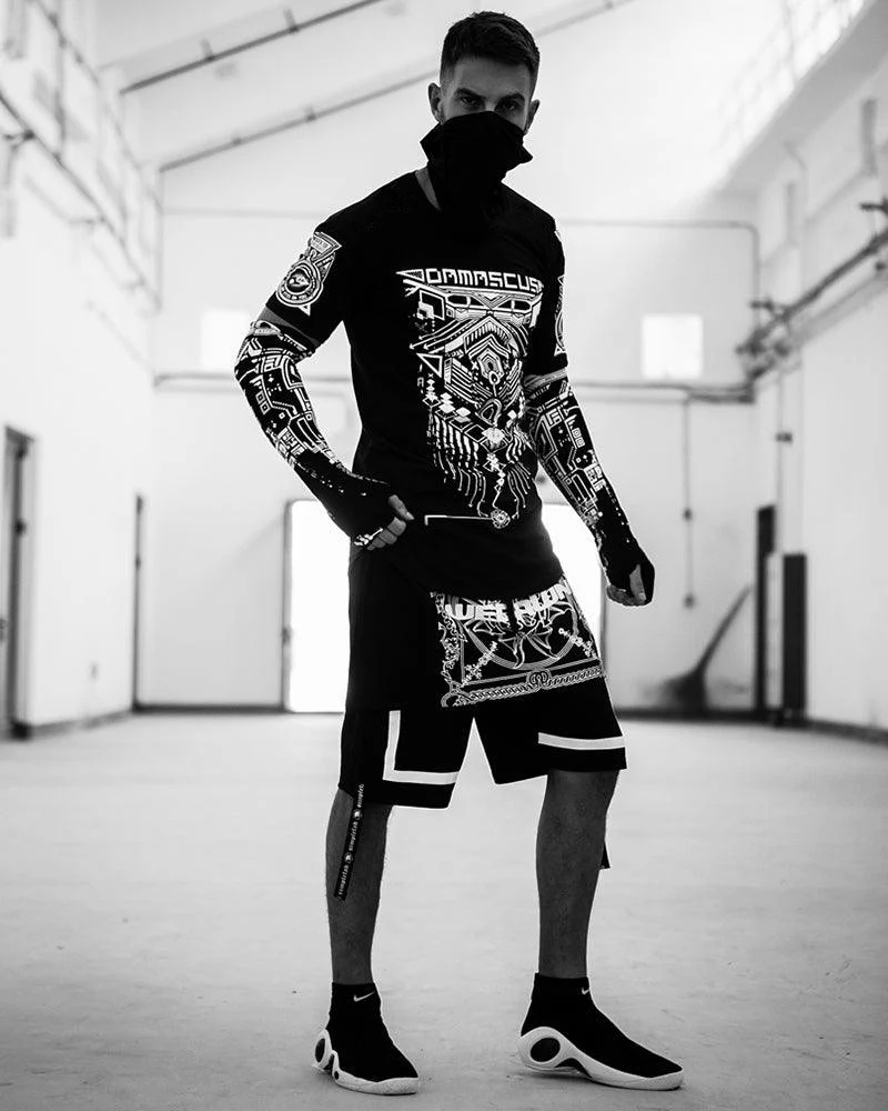 Futuristic Cyberpunk Techwear T-Shirt - Image 7