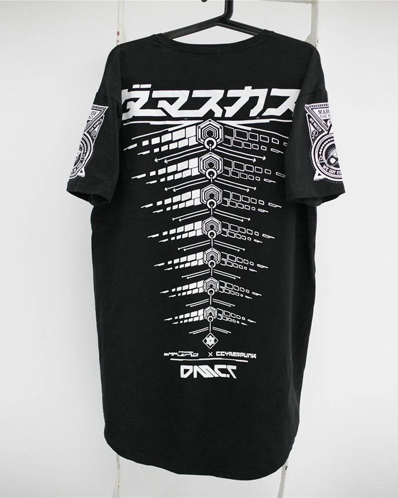 Futuristic Cyberpunk Techwear T-Shirt - Image 9