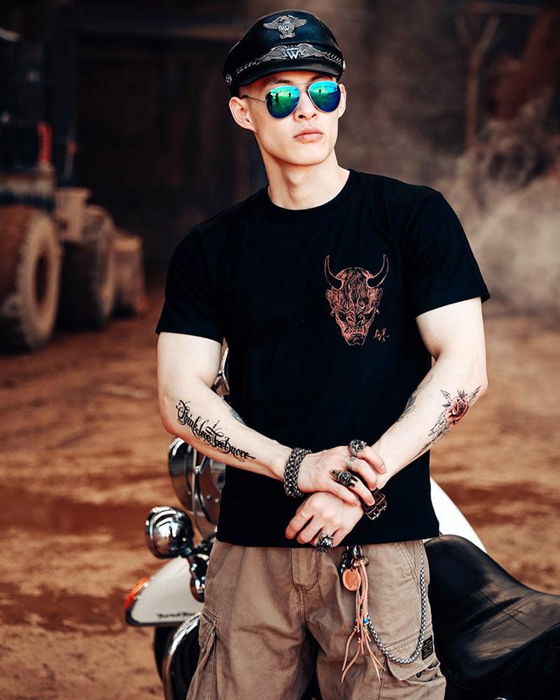 Streetwear Ninja Oni Graphic T-Shirt - Image 11