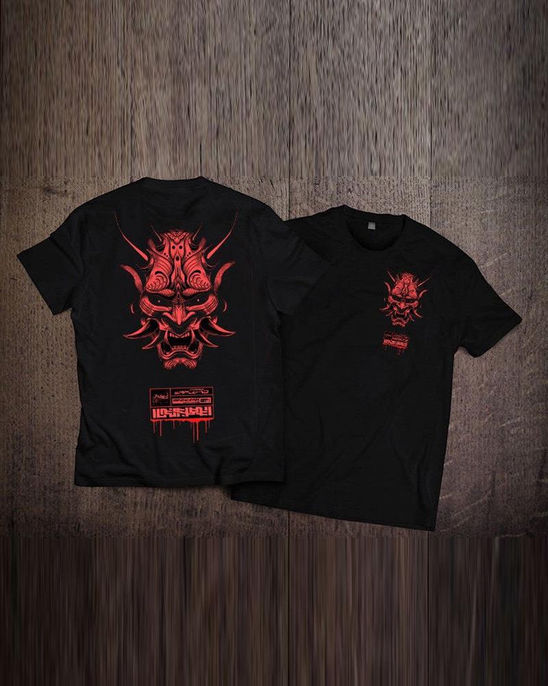 Streetwear Ninja Oni Graphic T-Shirt - Image 4