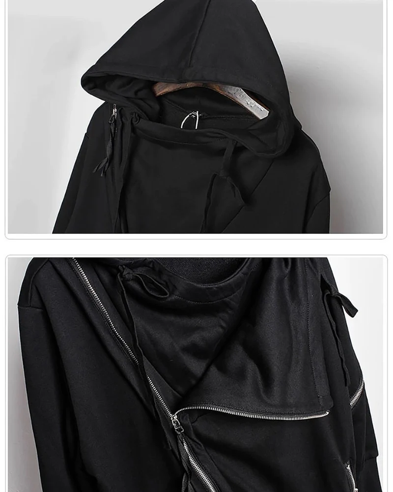 Japanese Techwear Zipper Hooded Jacket - Image 9