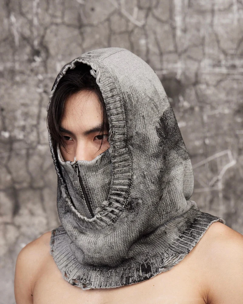 Knit Removable Face Mask Balaclava - Image 3