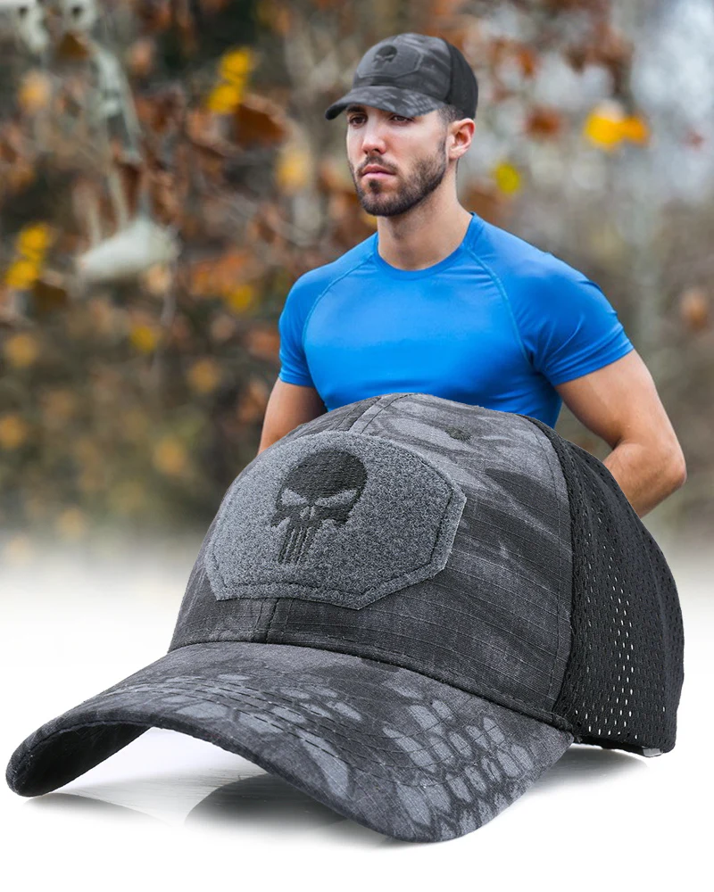 Outdoor Tactical Skull Sport Baseball Cap - Image 12