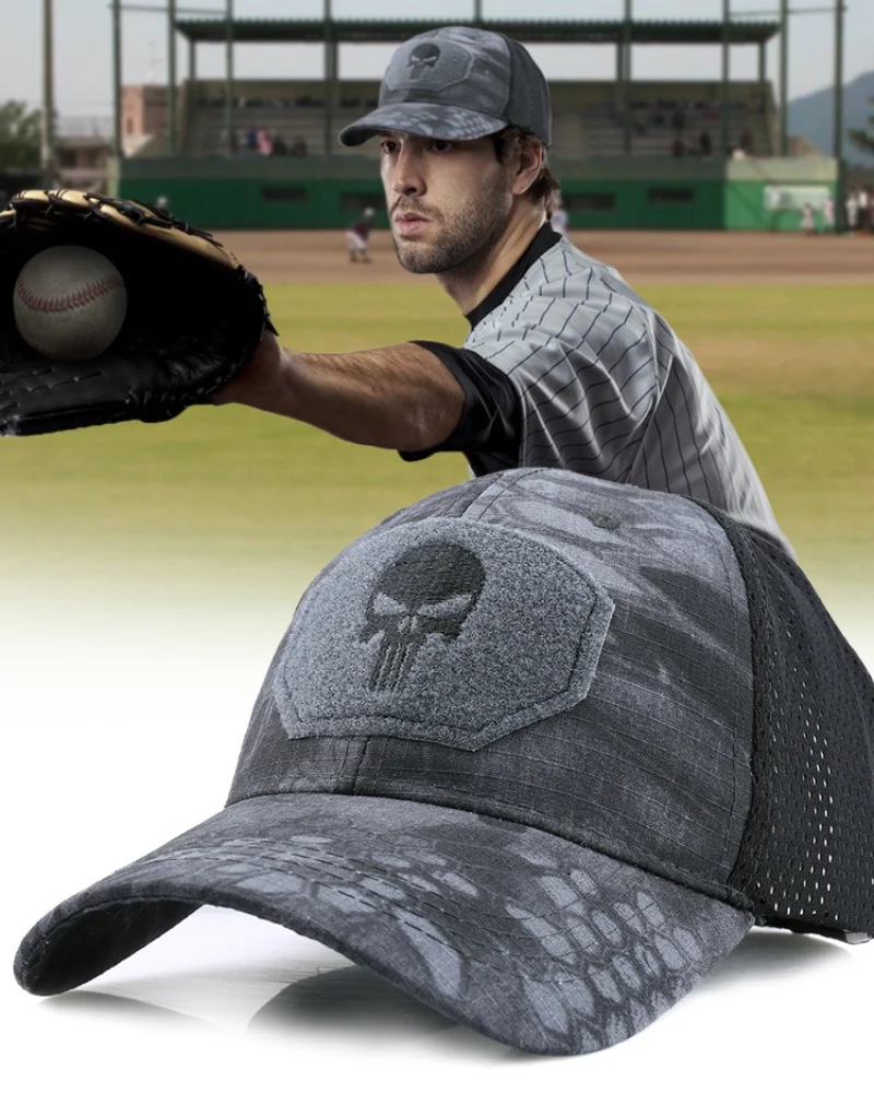 Outdoor Tactical Skull Sport Baseball Cap - Image 4