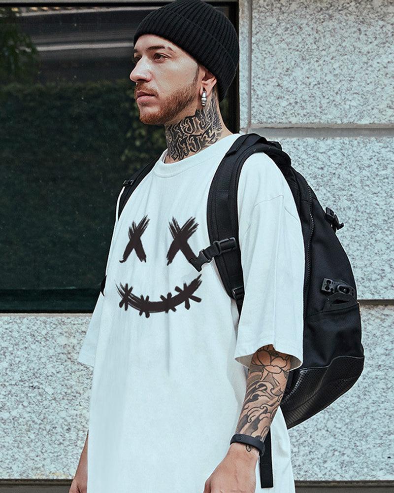 Oversize Streetwear Smiley Graphic T-Shirt - Image 4