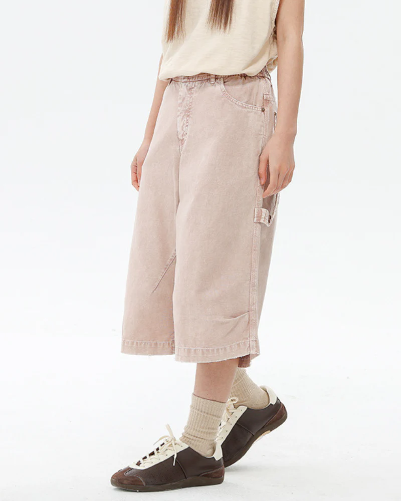 Street Unisex Denim-Look Shorts | Baggy Jorts - Image 11