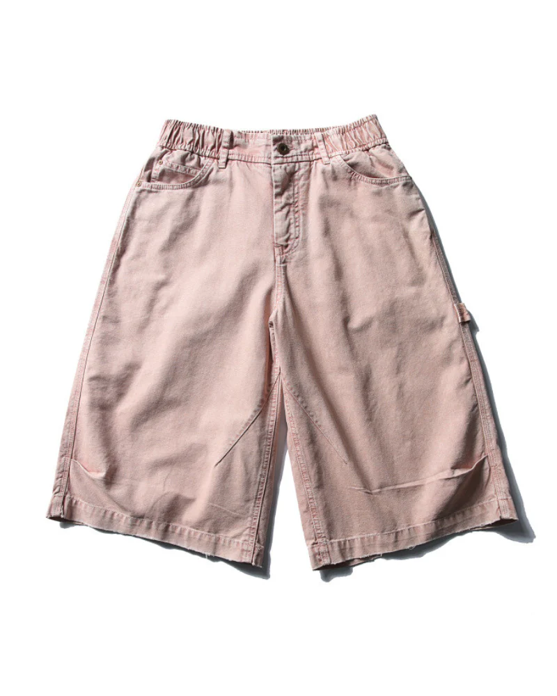 Street Unisex Denim-Look Shorts | Baggy Jorts - Image 12