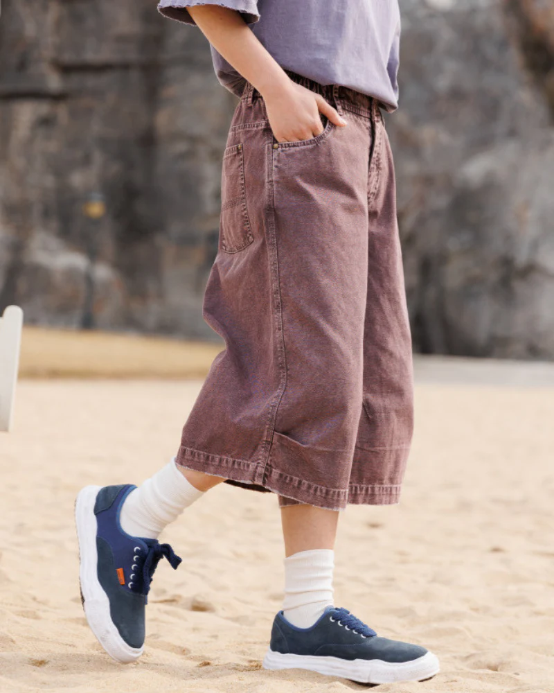 Street Unisex Denim-Look Shorts | Baggy Jorts - Image 3