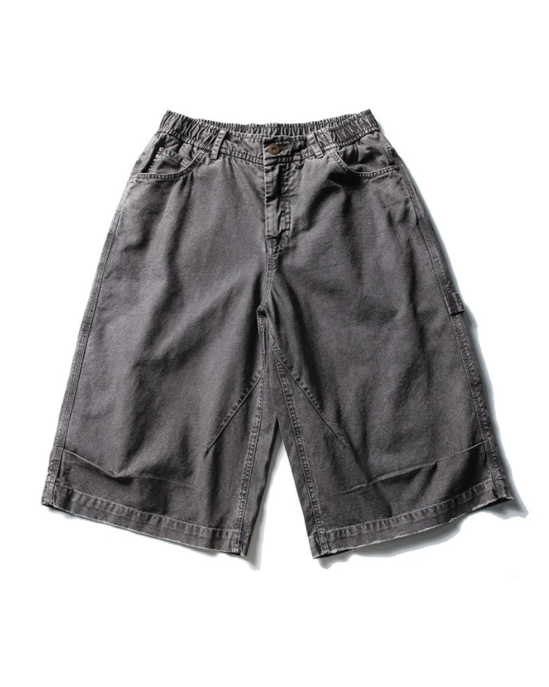 Street Unisex Denim-Look Shorts | Baggy Jorts - Image 6