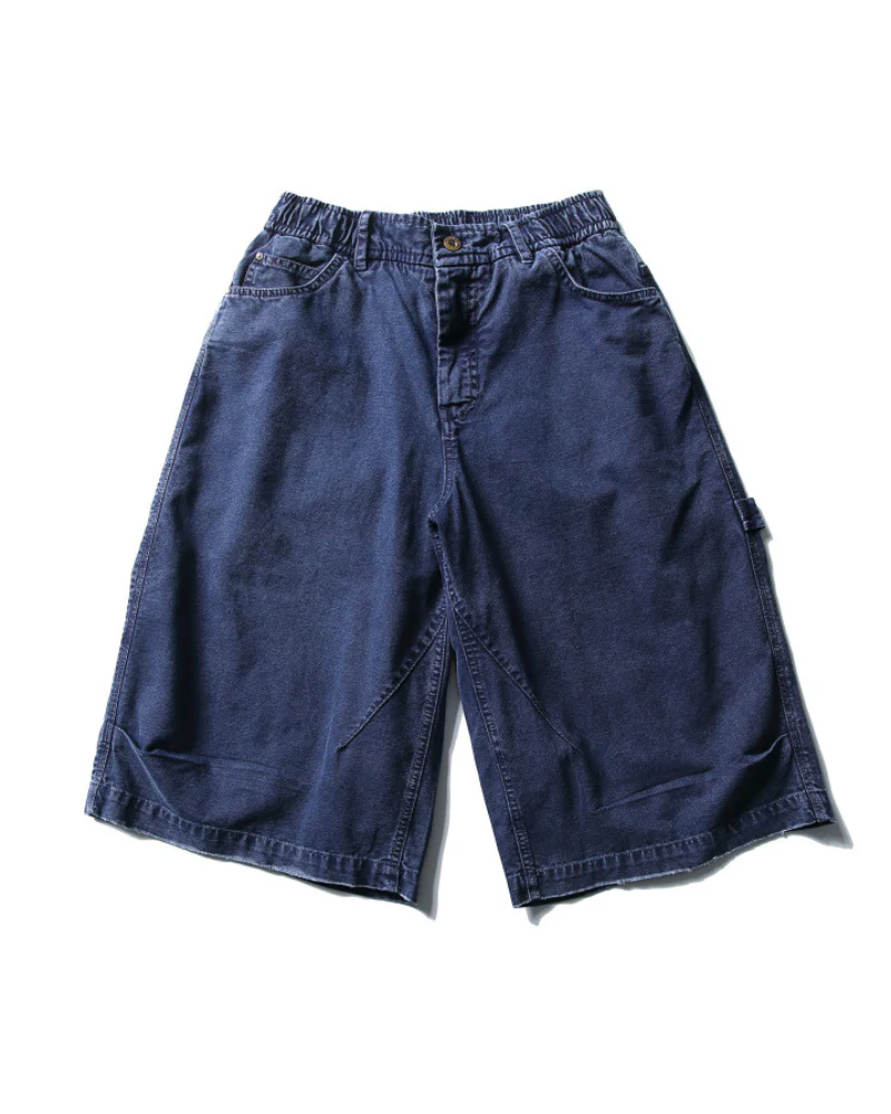 Street Unisex Denim-Look Shorts | Baggy Jorts - Image 9
