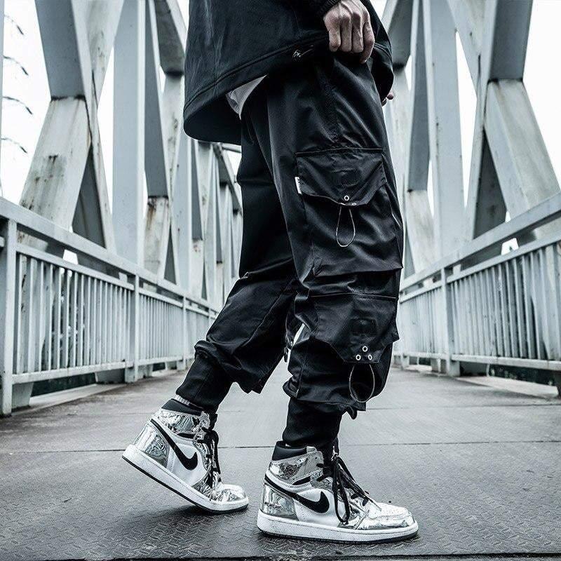 Streetwear Black Multi-Pocket Cargo Pants - Image 3