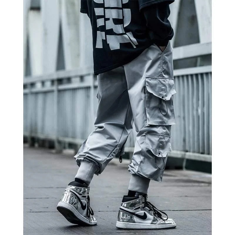 Streetwear Black Multi-Pocket Cargo Pants - Image 7