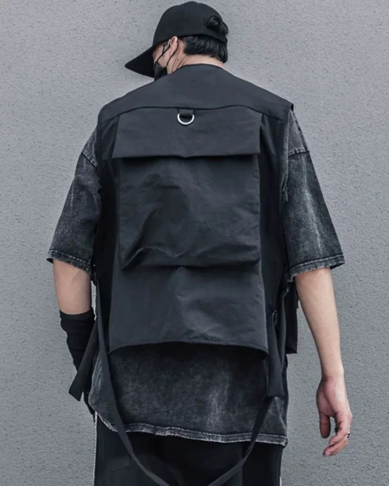 Streetwear Cargo Utility Vest - Image 6