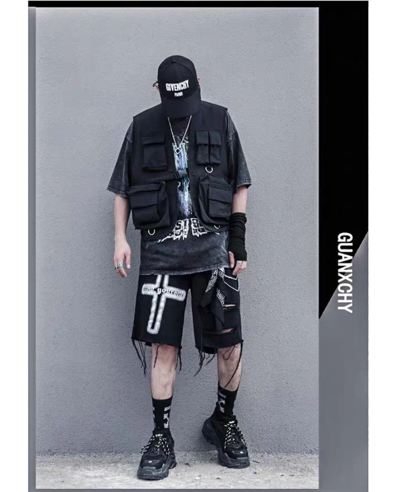 Streetwear Cargo Utility Vest - Image 7