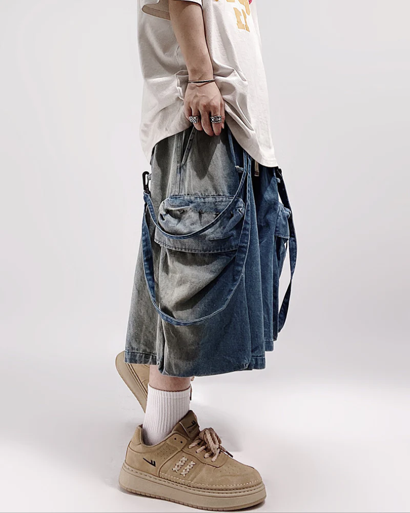 Streetwear Hip Hop Straight Shorts | Baggy Jorts - Image 3