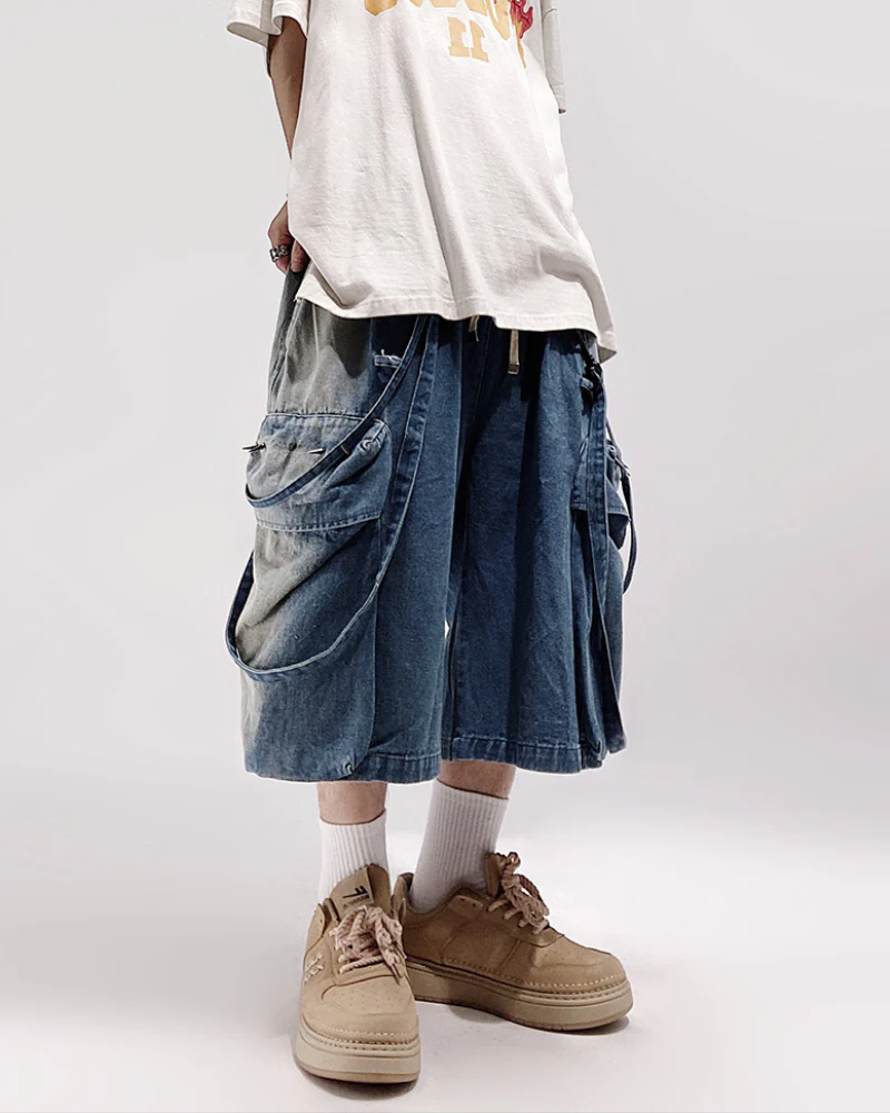 Streetwear Hip Hop Straight Shorts | Baggy Jorts - Image 4