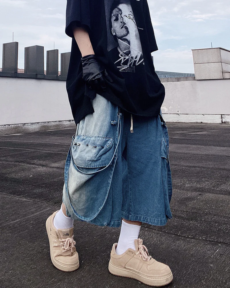 Streetwear Hip Hop Straight Shorts | Baggy Jorts - Image 5