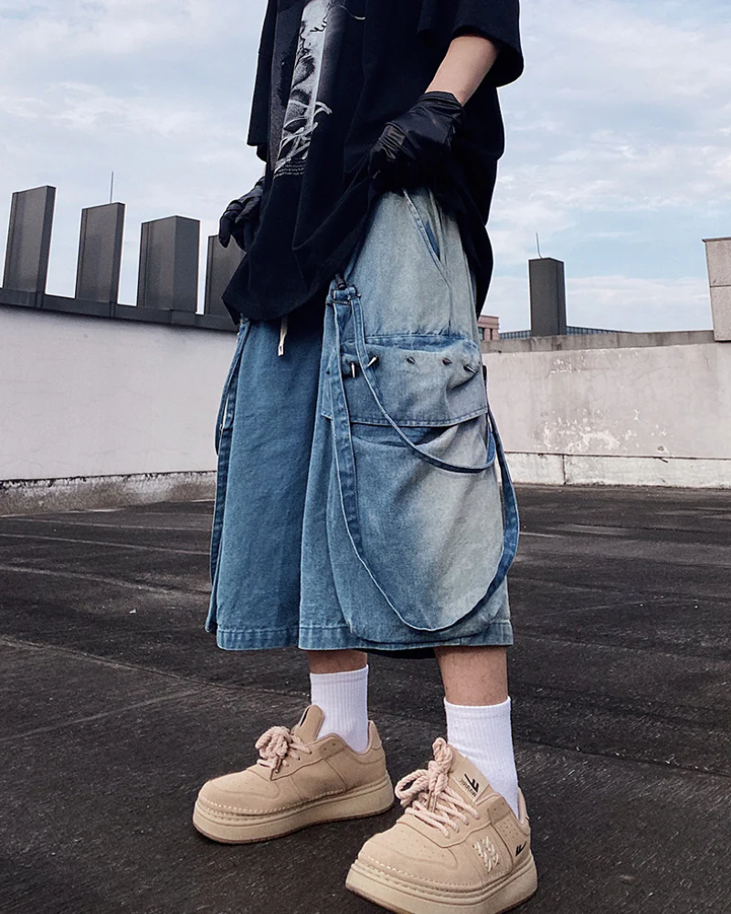 Streetwear Hip Hop Straight Shorts | Baggy Jorts - Image 6