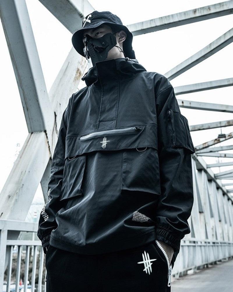Streetwear Pocket Urban Hooded Jacket - Image 4