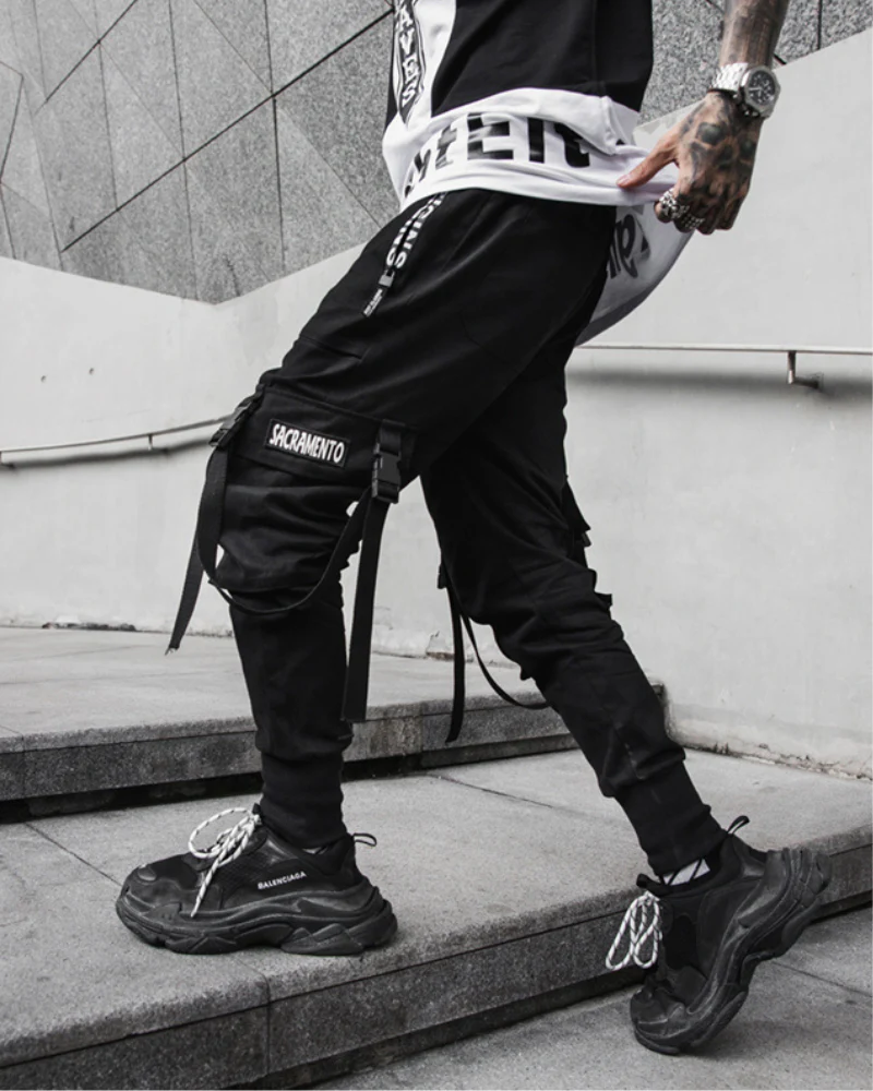 Streetwear Slim Fit Cargo Pants - Image 3