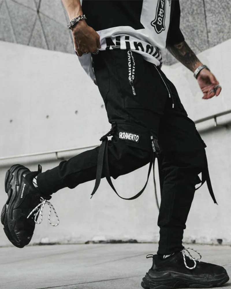 Streetwear Slim Fit Cargo Pants - Image 5
