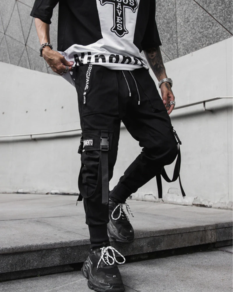 Streetwear Slim Fit Cargo Pants - Image 6