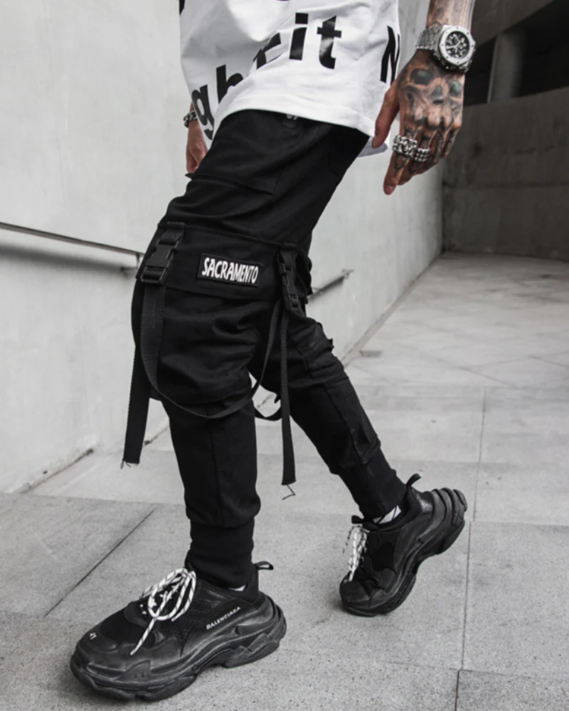 Streetwear Slim Fit Cargo Pants - Image 7