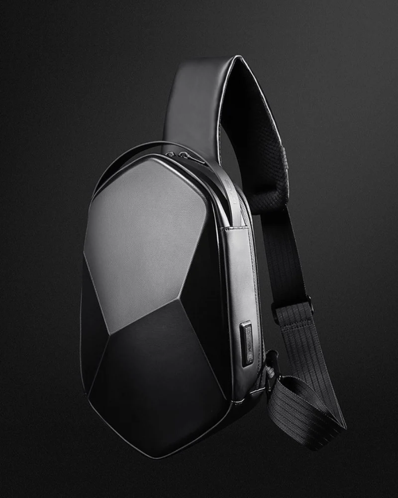 Tech Hard Shell Polyhedron Sling Backpack - Image 6