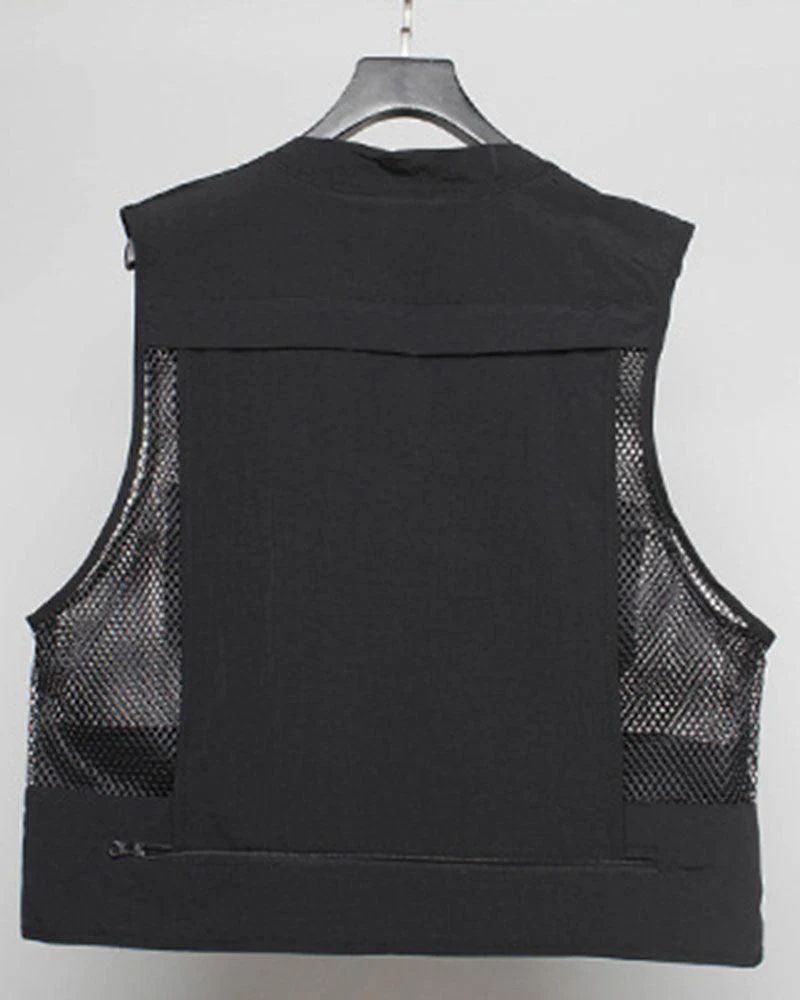 Techwear Fishnet Cargo Vest - Image 10