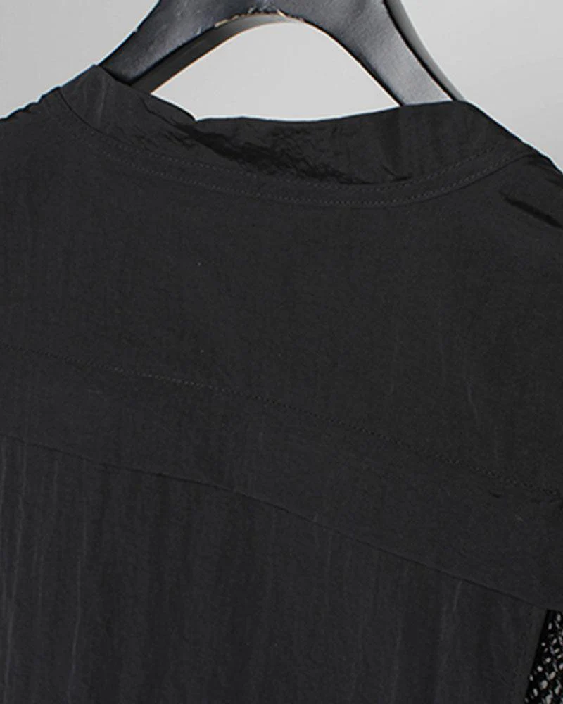 Techwear Fishnet Cargo Vest - Image 12