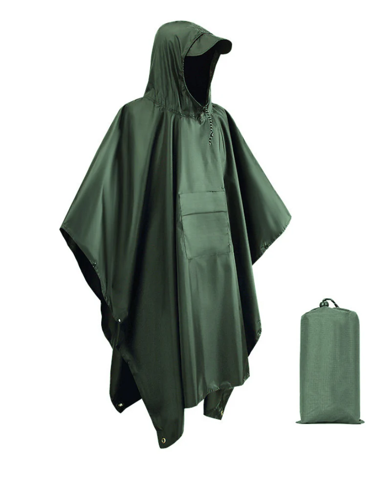 Techwear Multi Use Outwear Rain Poncho - Image 6