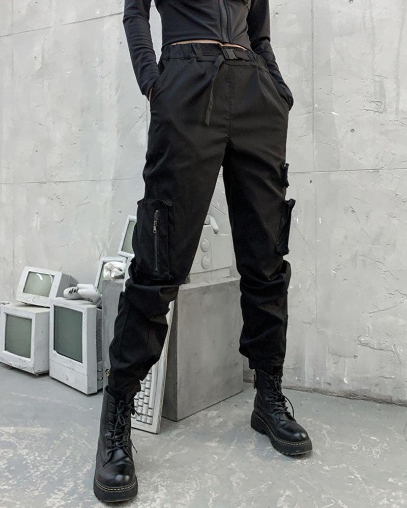 Techwear Outfits Black Jacket And Pants Set（Sold Separately） - Image 6
