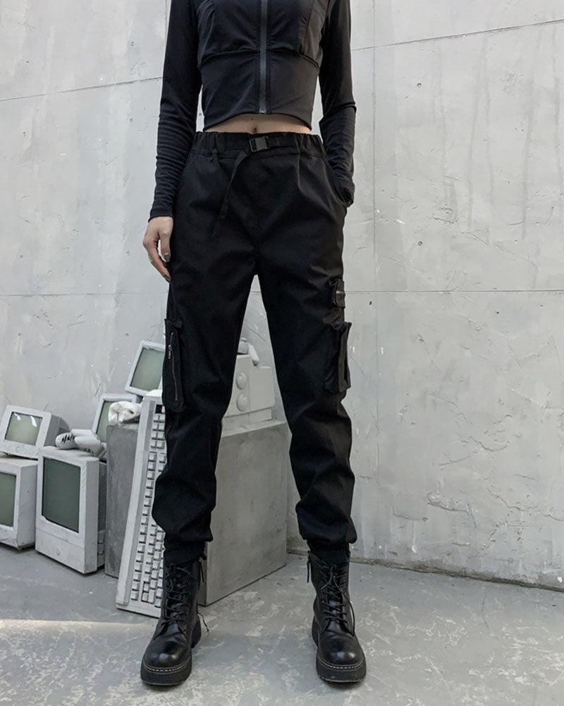 Techwear Outfits Black Jacket And Pants Set（Sold Separately） - Image 8