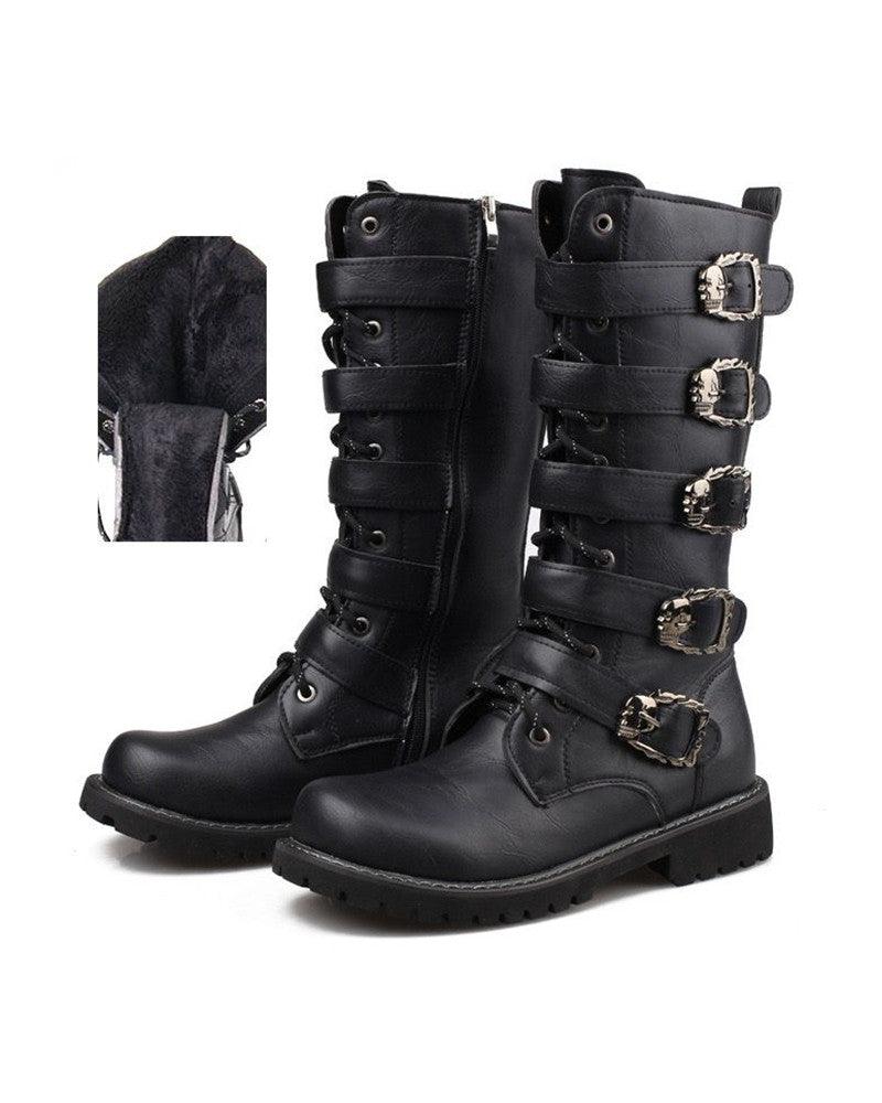 Techwear Punk Motorcycle Riding Boots - Image 13