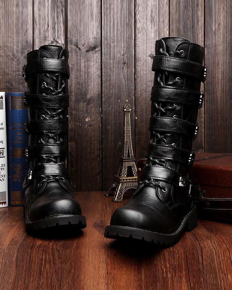 Techwear Punk Motorcycle Riding Boots - Image 5